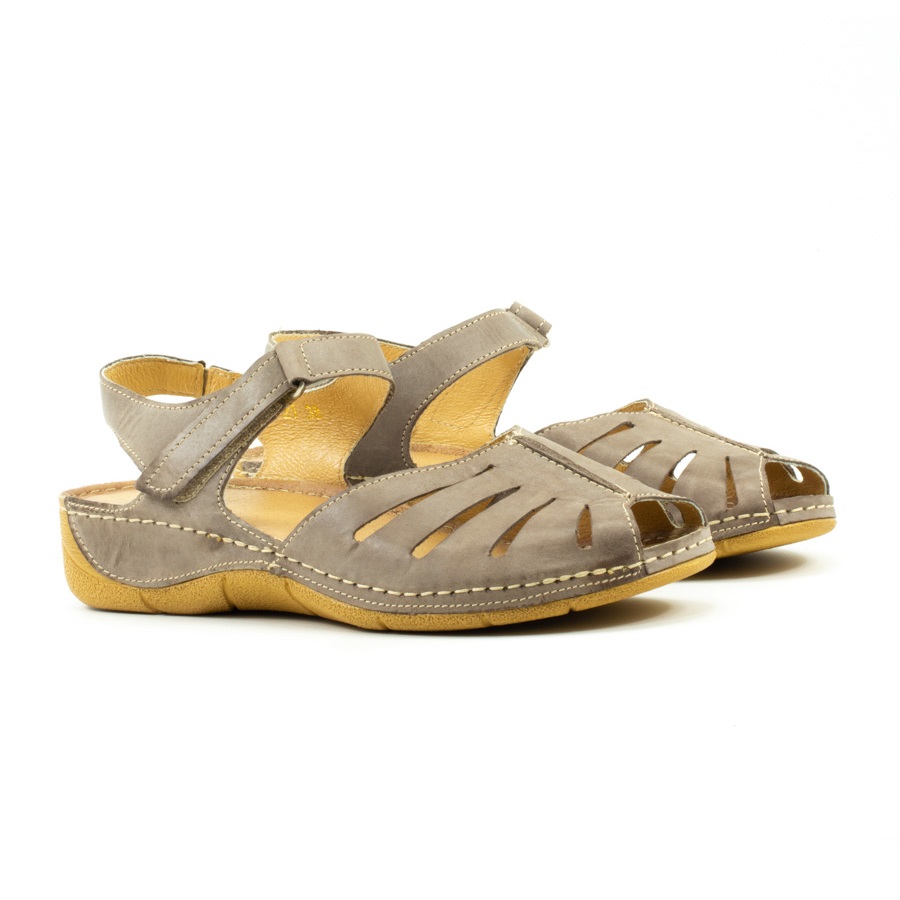 Женские Босоножки танкетка Натур. Шкіра ASPENA * 688-K2