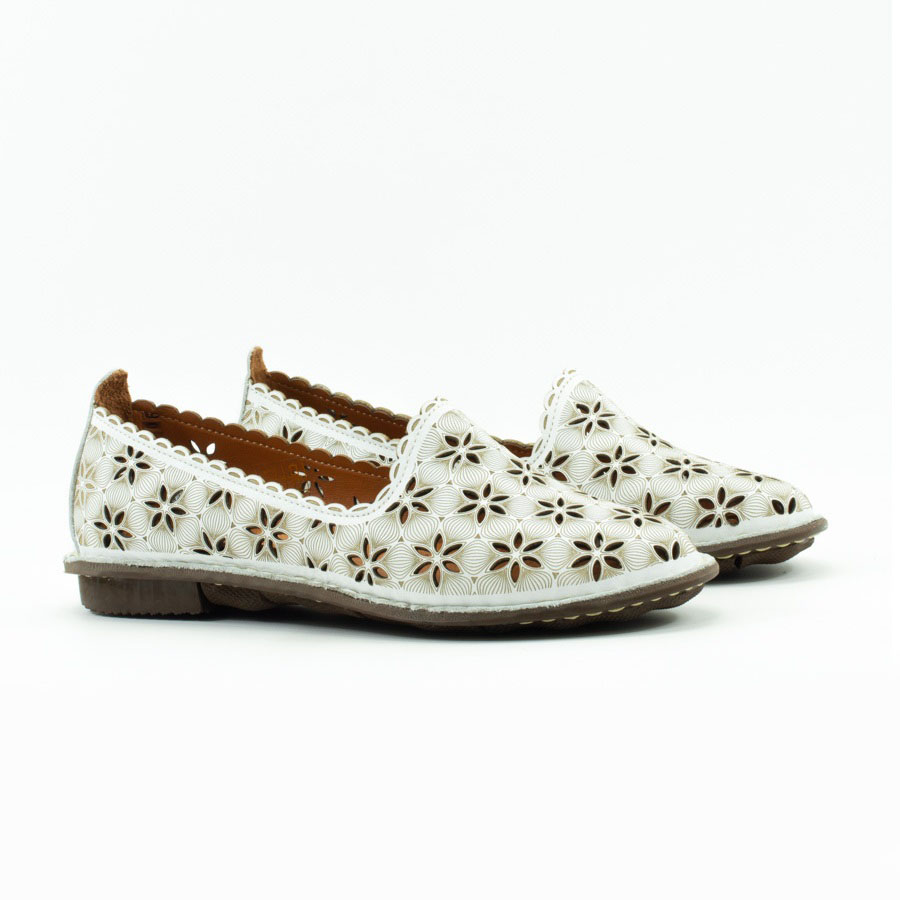 Женские Слипоны Натур. Шкіра LA PINTA * 0713-116 WHITE