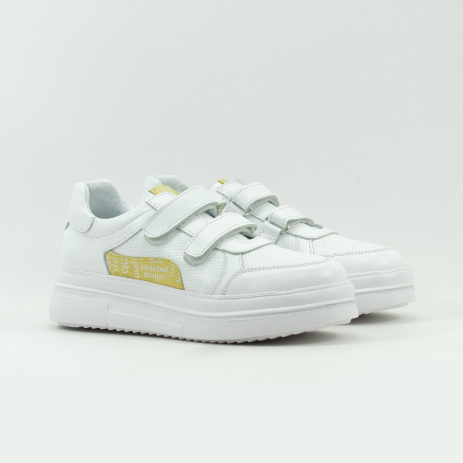 Детские Кроссовки Натур. Шкіра HAPPY WALK * F-3811