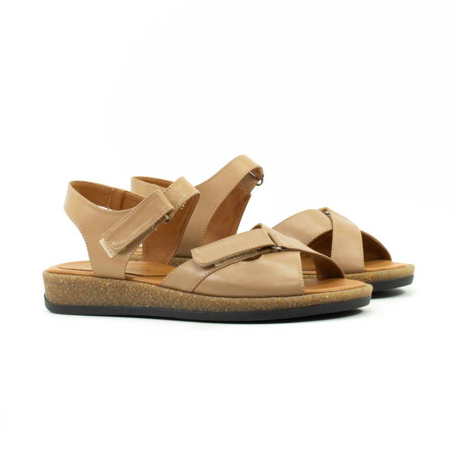 Женские Босоножки танкетка Натур. Шкіра VILANSI * V1037-542 NUD