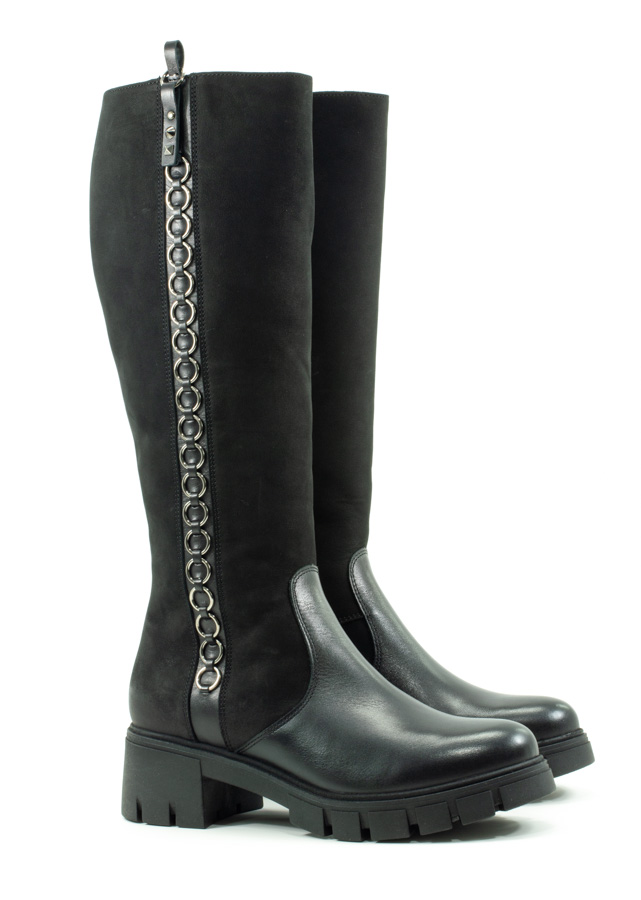 Женские Сапоги Нубук,Кожа SIMEN * 4299A