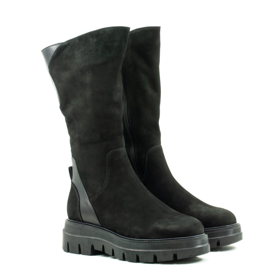 Женские Чоботи Нубук VILANSI * V1282-202BLK