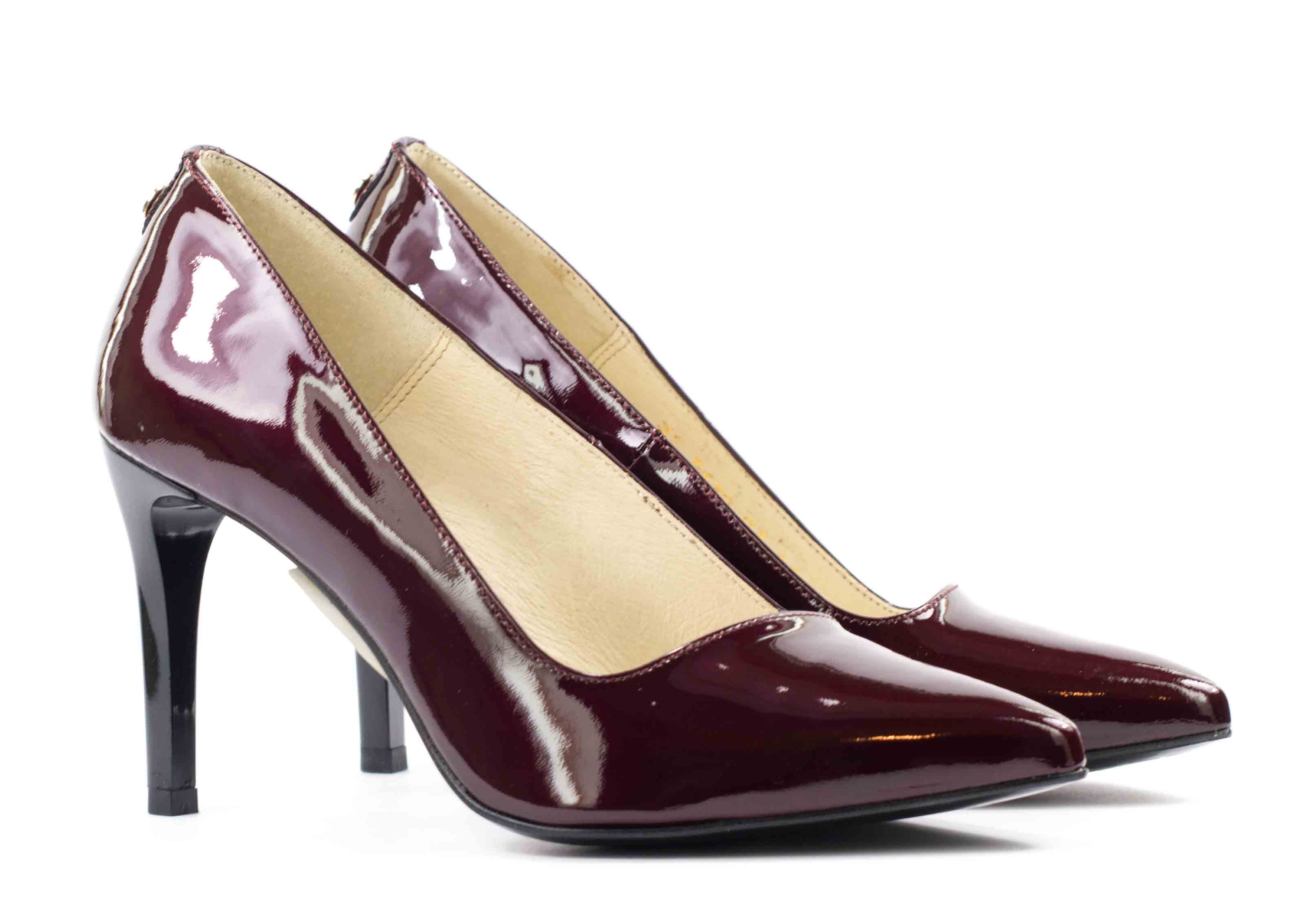 Женские Туфли лодочки Натуральный Лак STEPTER * 5630 Бордовые