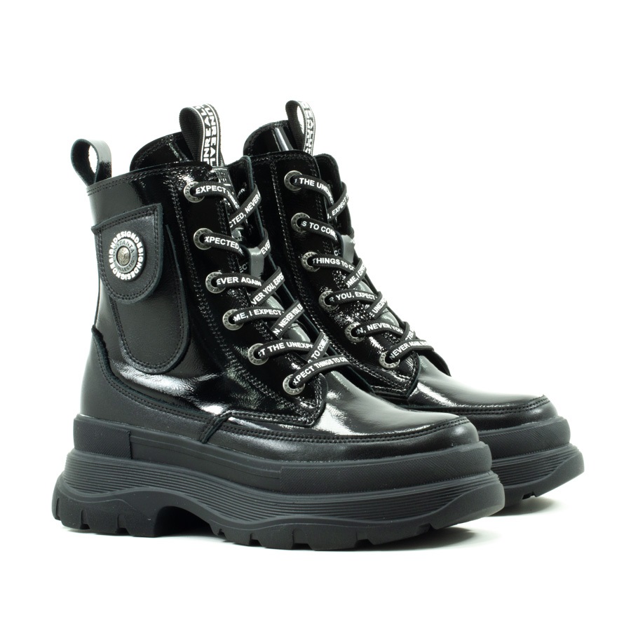 Детские Ботинки Лак CONSTANTA * 1746 Чёрные