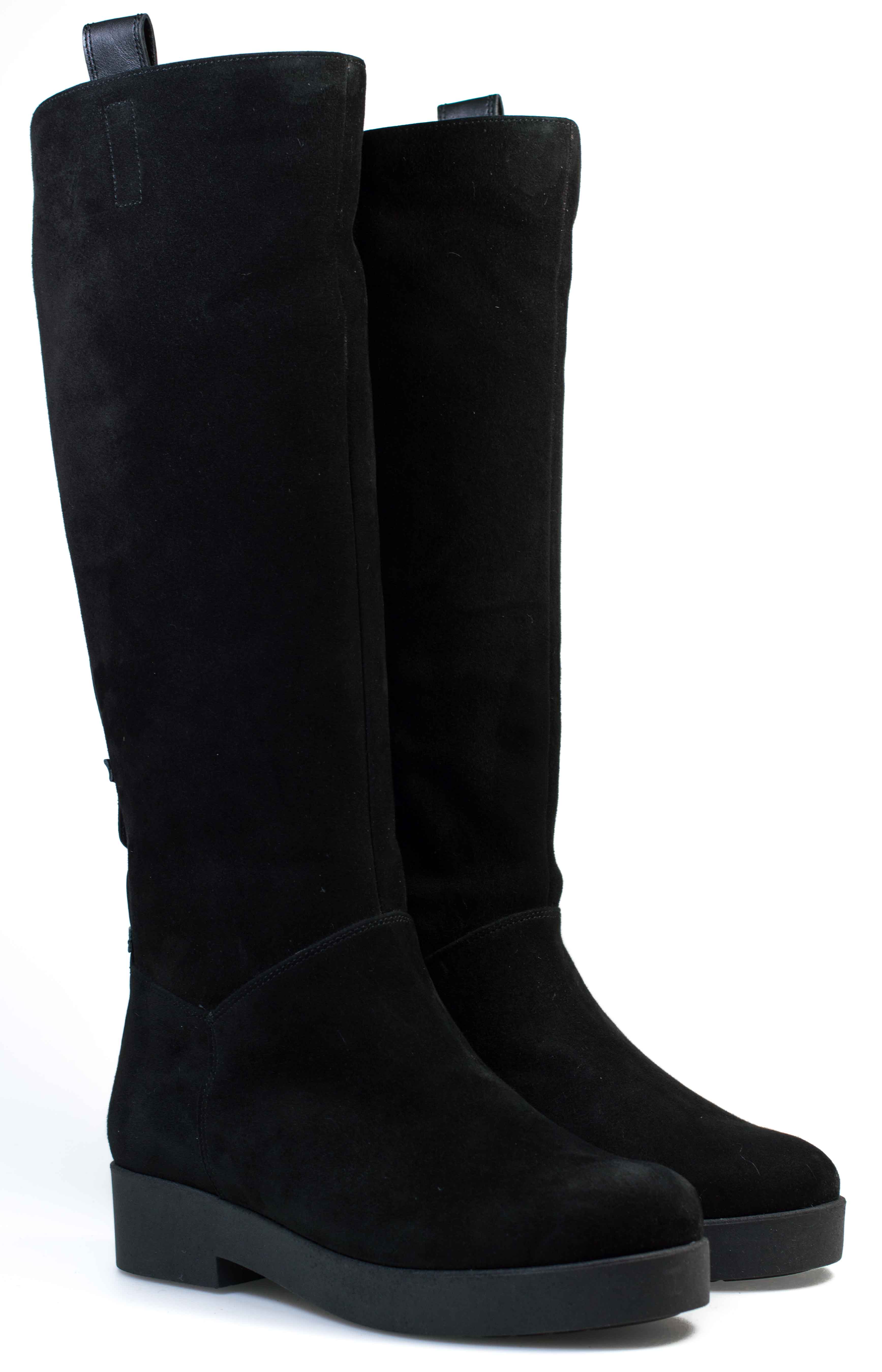 Женские Сапоги Замша STEPTER * 6265 ЧЁРНЫЕ