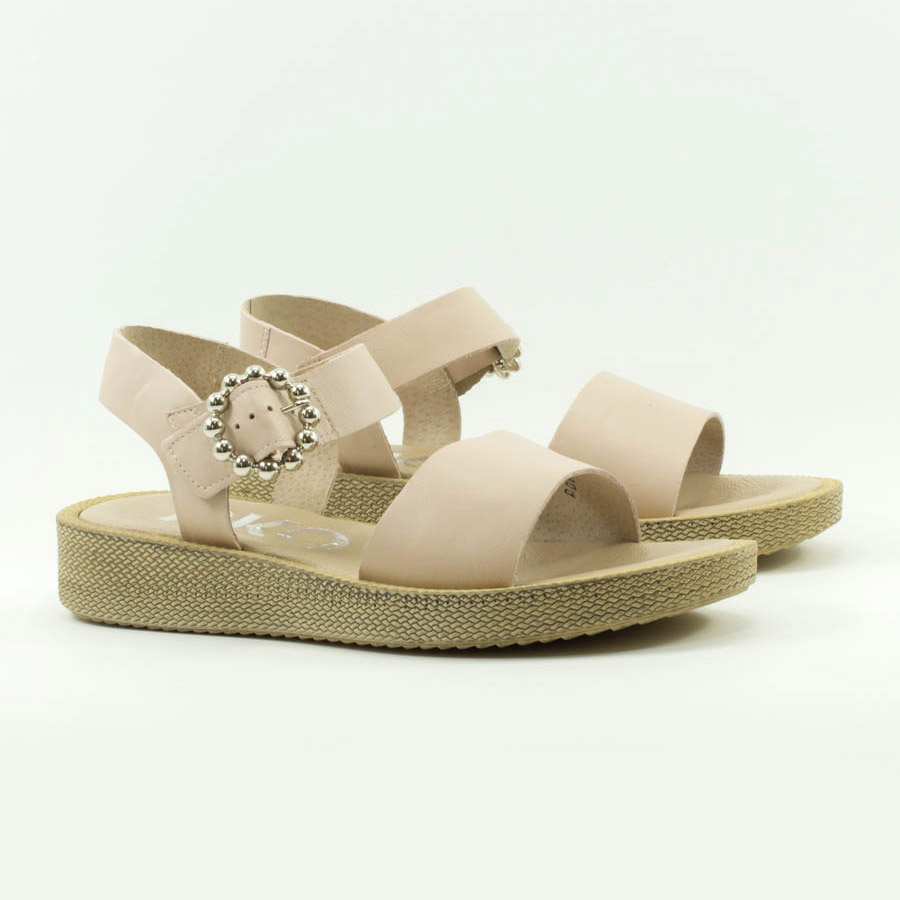 Женские Босоніжки танкетка Натур. Шкіра RYLKO * 1IFX1_X_UE3