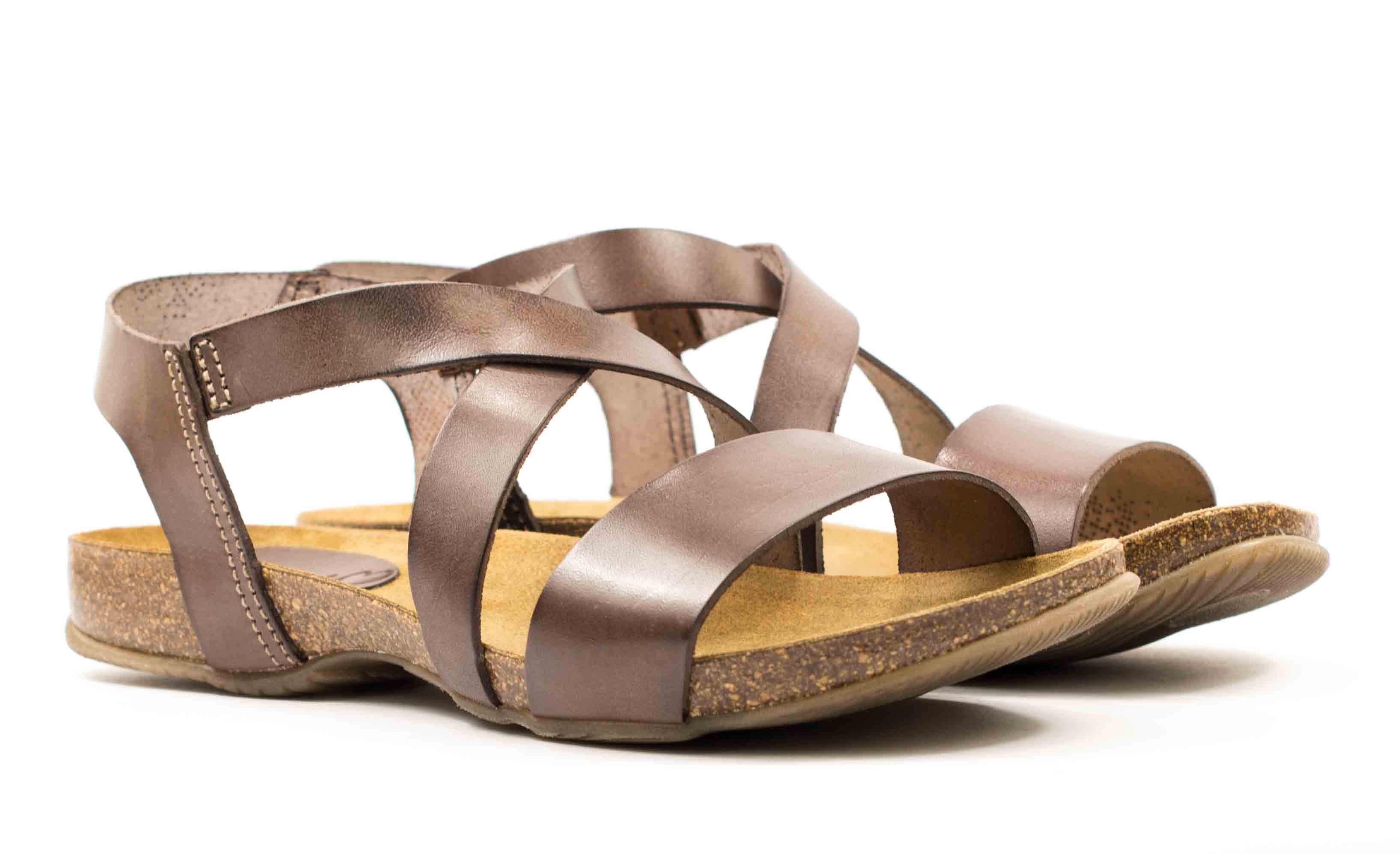 Женские Босоножки Натур. Кожа PRESSO * 7-825 КОРИЧНЕВЫЕ