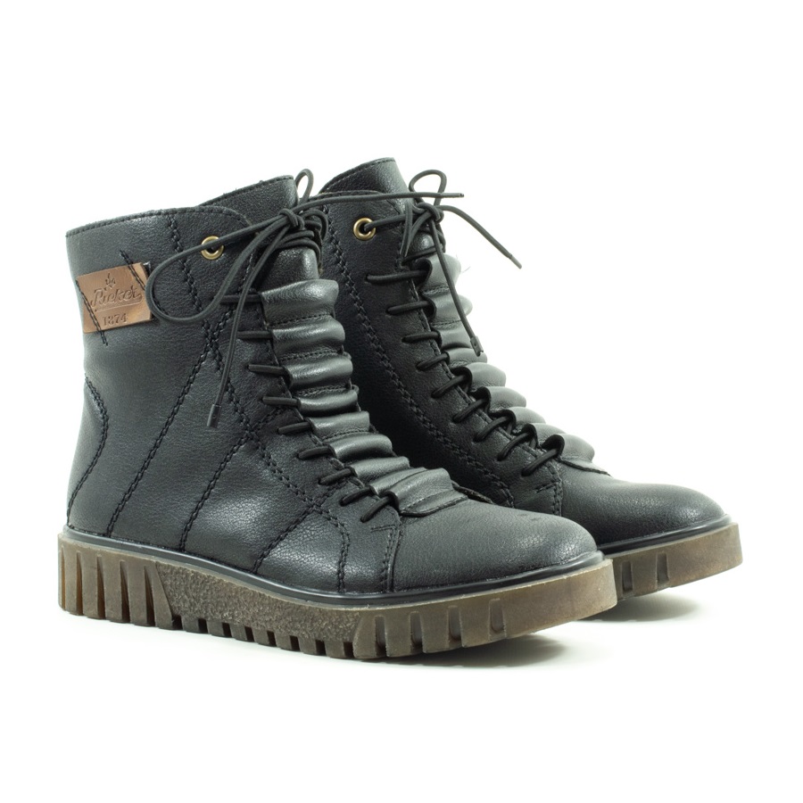 Женские Ботинки Натур. Шкіра RIEKER * Y3421-00