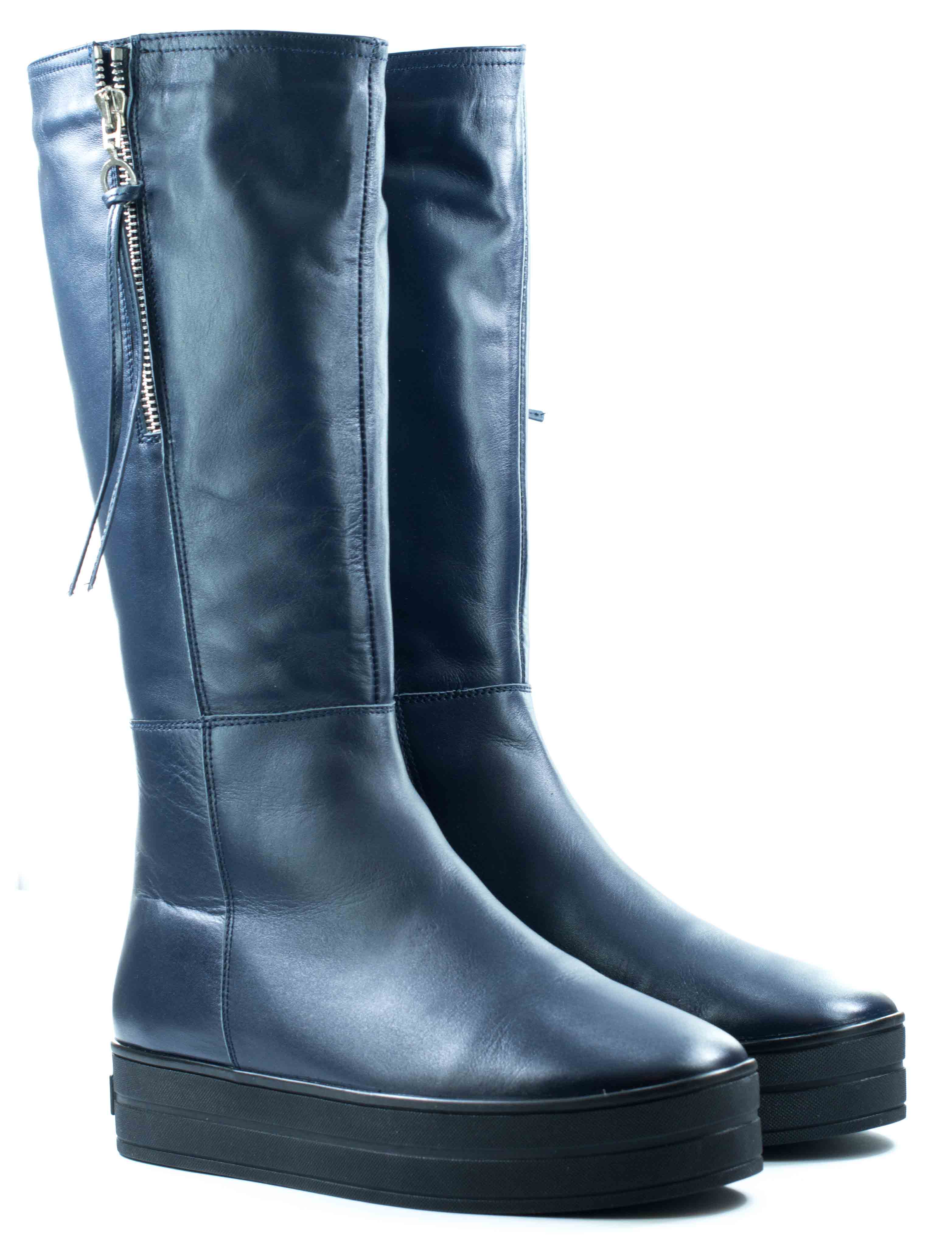 Женские Сапоги Натур. Шкіра STEPTER * 5948 Синие