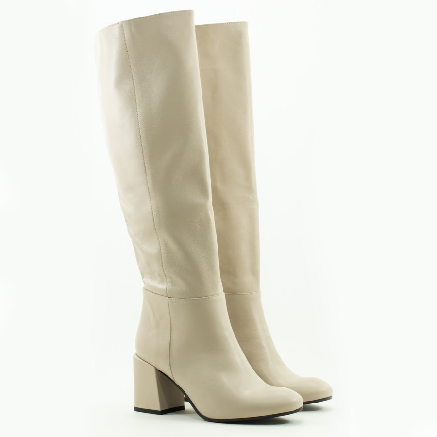 Женские Чоботи Натуральна шкіра BRAVOMODA * 2148 Бежевые