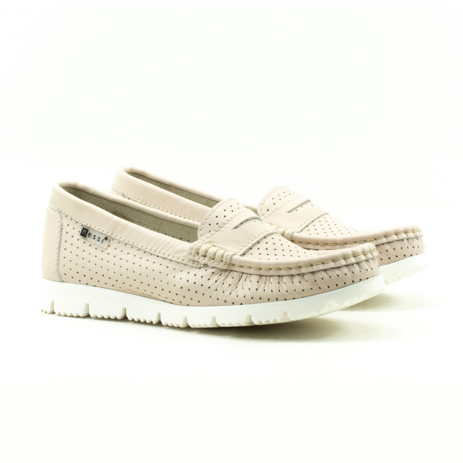 Женские Мокасины Натур. Шкіра NESSI * 20739 Bez 9