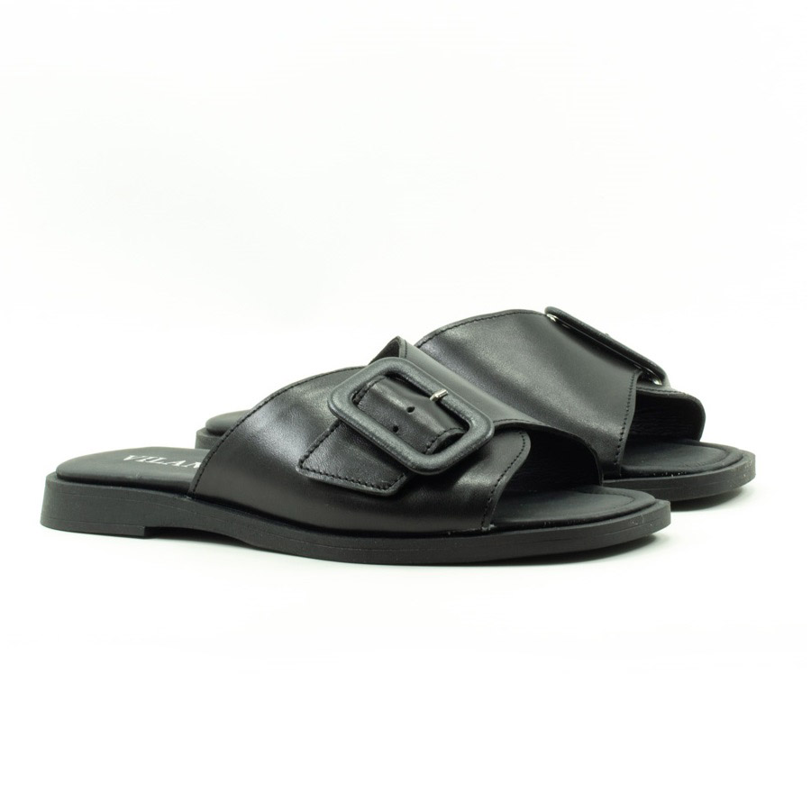 Женские Шльопанці Натуральна шкіра VILANSI * V8117 BLACK