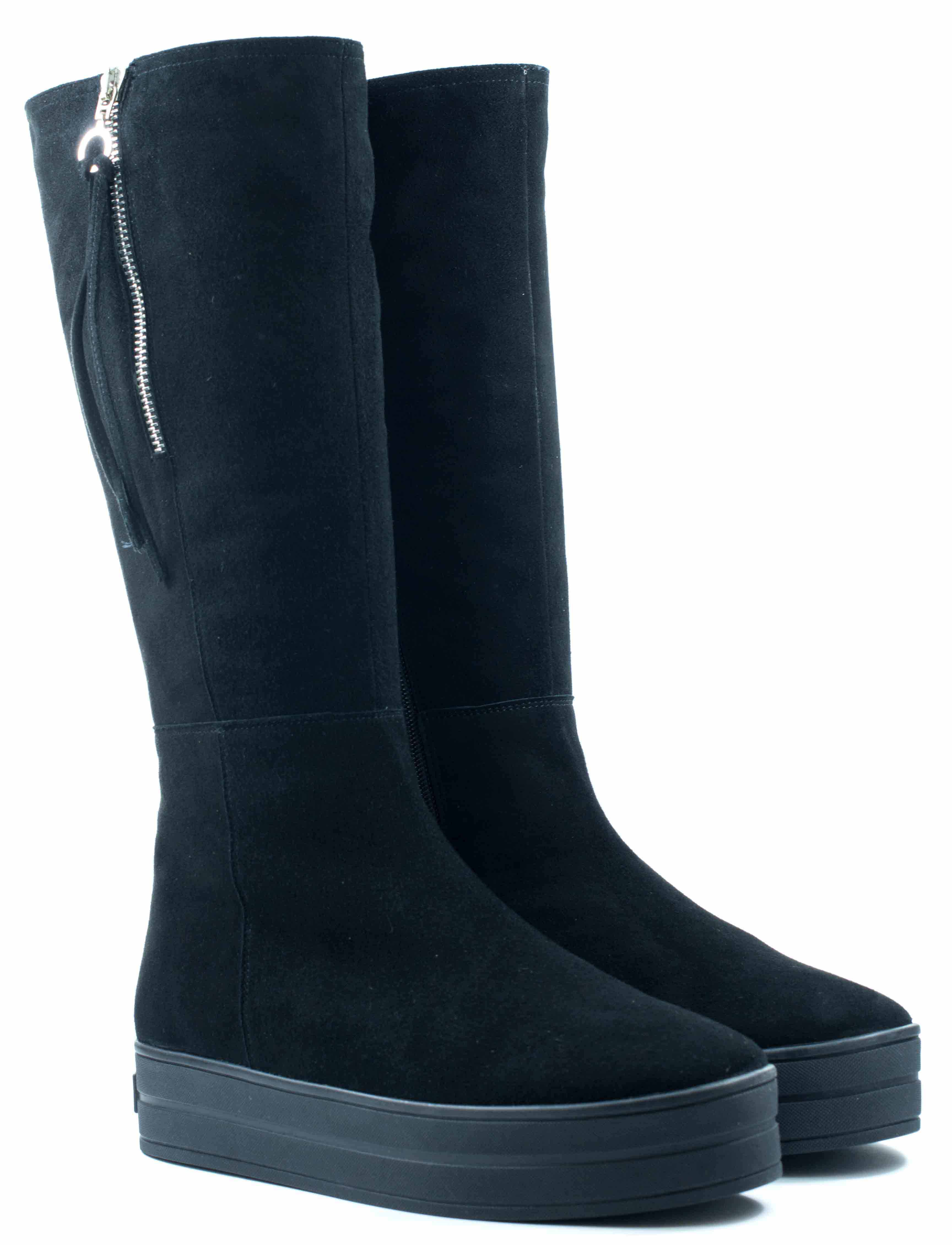 Женские Сапоги Замша STEPTER * 5948 Чёрные