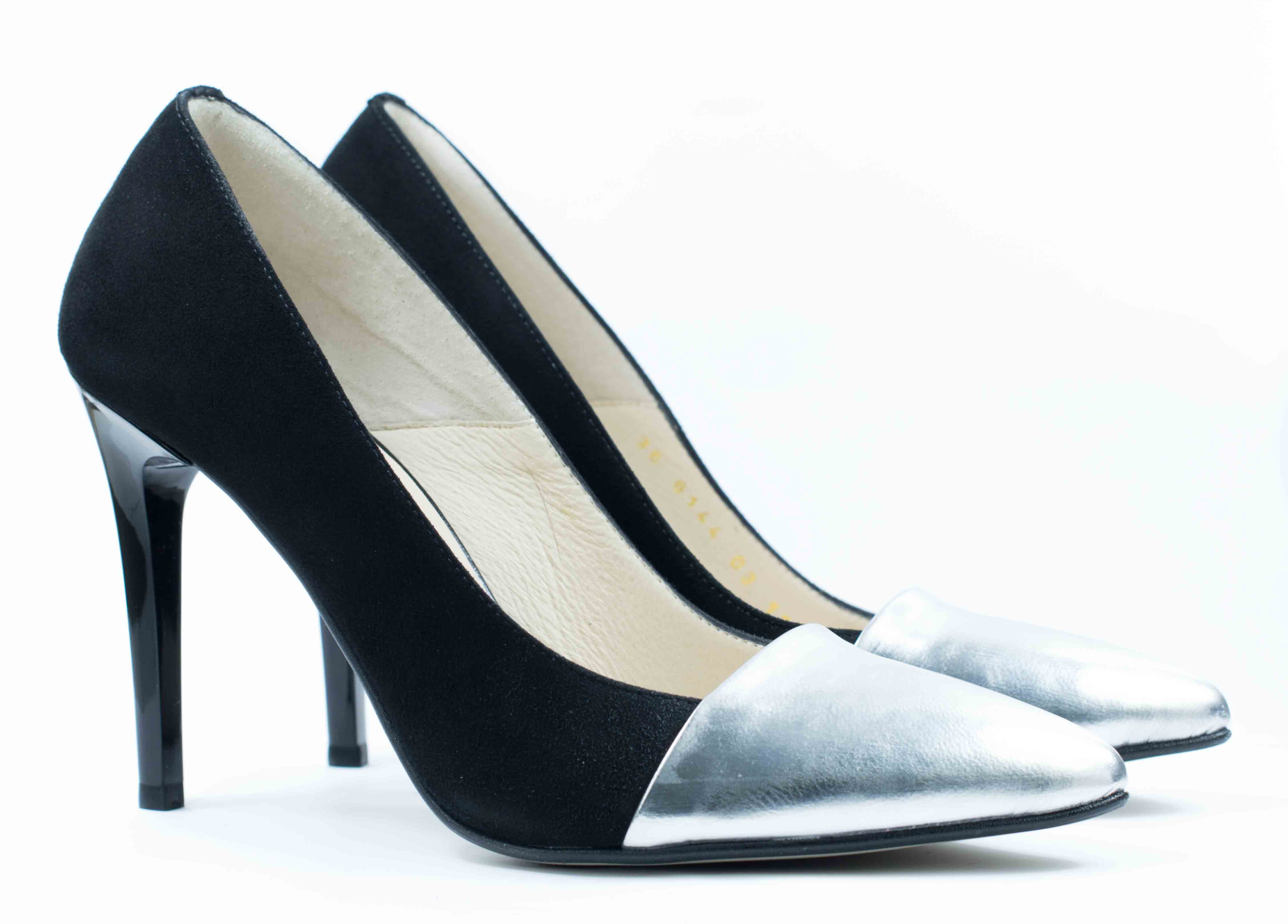 Женские Туфли лодочки Замша STEPTER * 6144 Серебристые