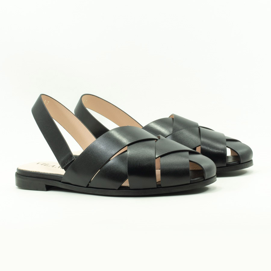 Женские Босоніжки Натуральна шкіра VILANSI * V1234-55 BLK