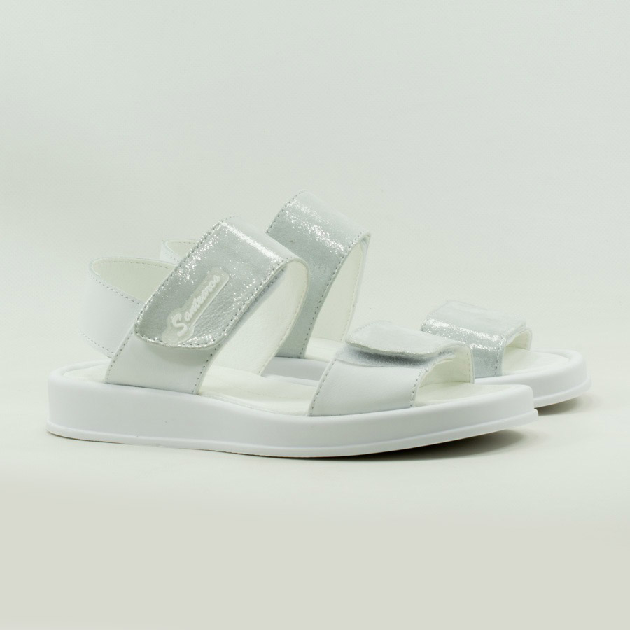 Детские Босоножки Натур. Шкіра SANTEGROS * B-12 Білі