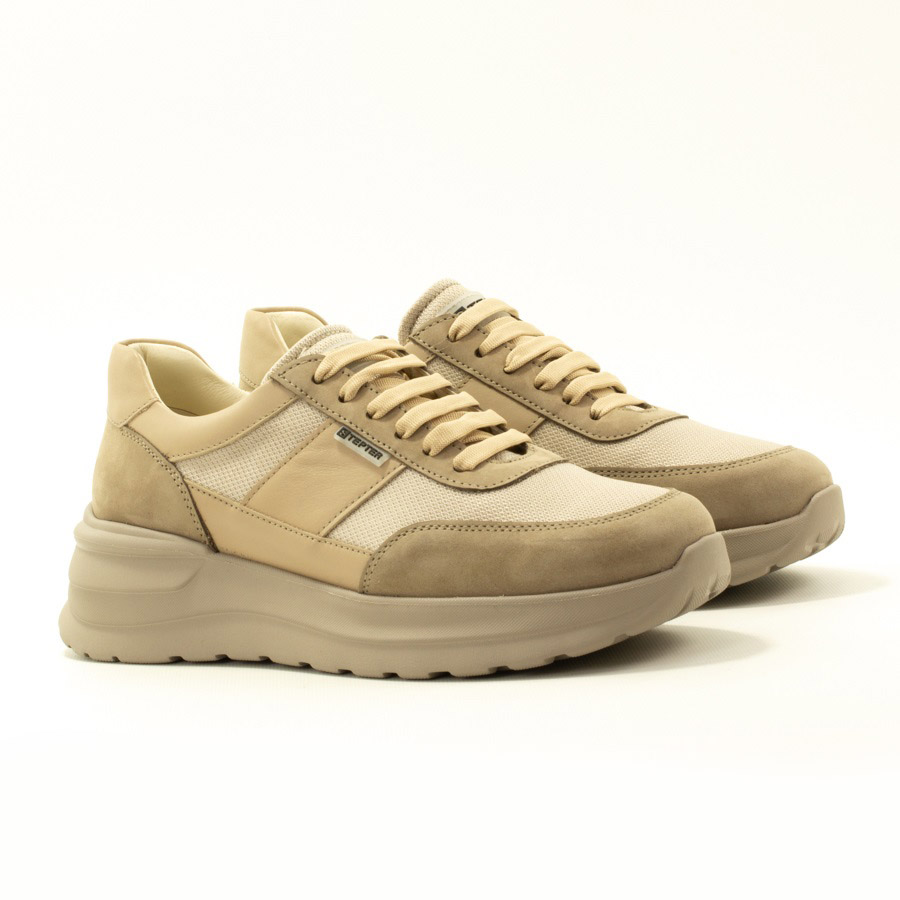 Женские Кросівки Нубук-Текстиль STEPTER * 8503 Бежеві