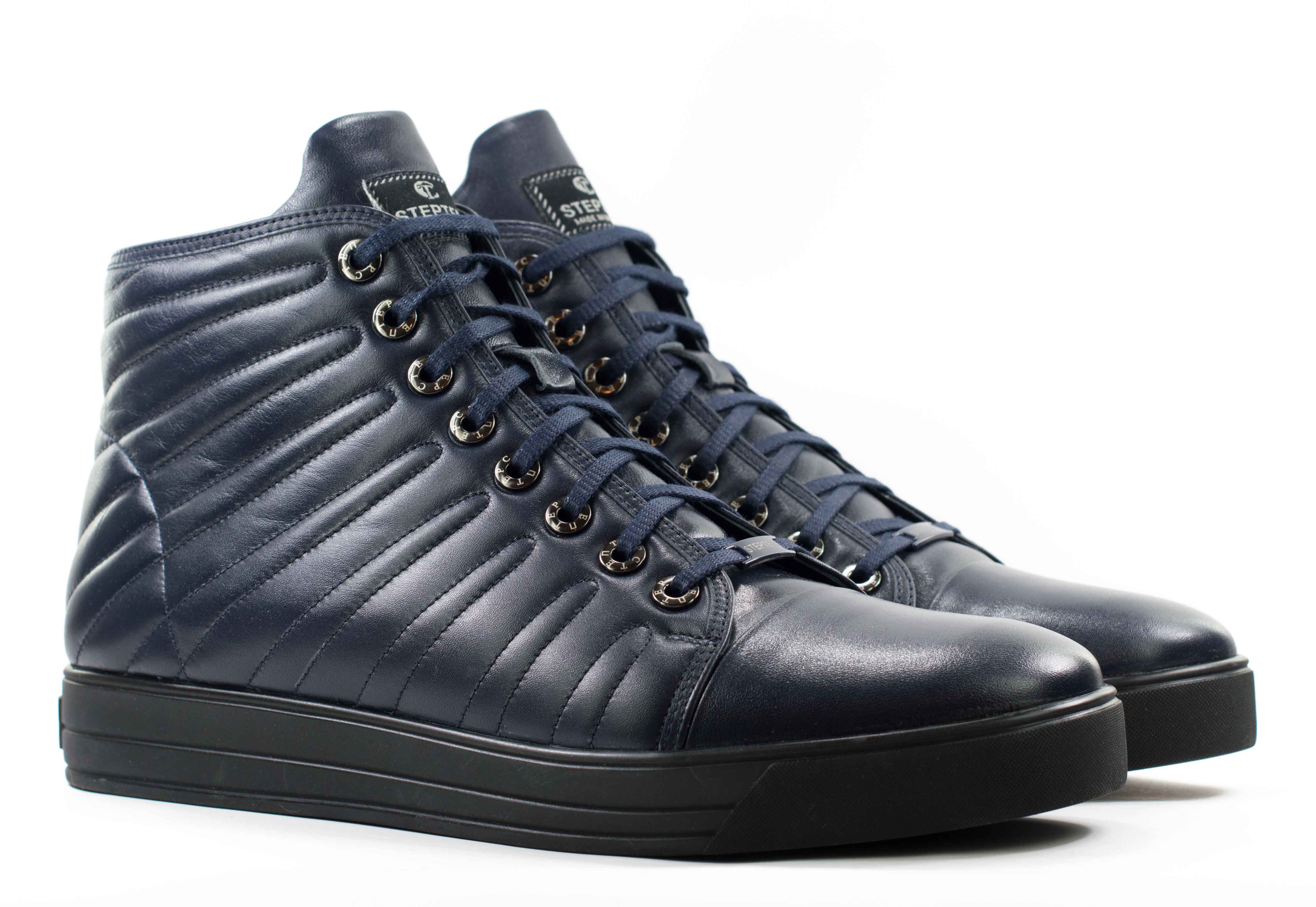 Мужские Ботинки комфорт Натур. Шкіра STEPTER * 5896 Синие