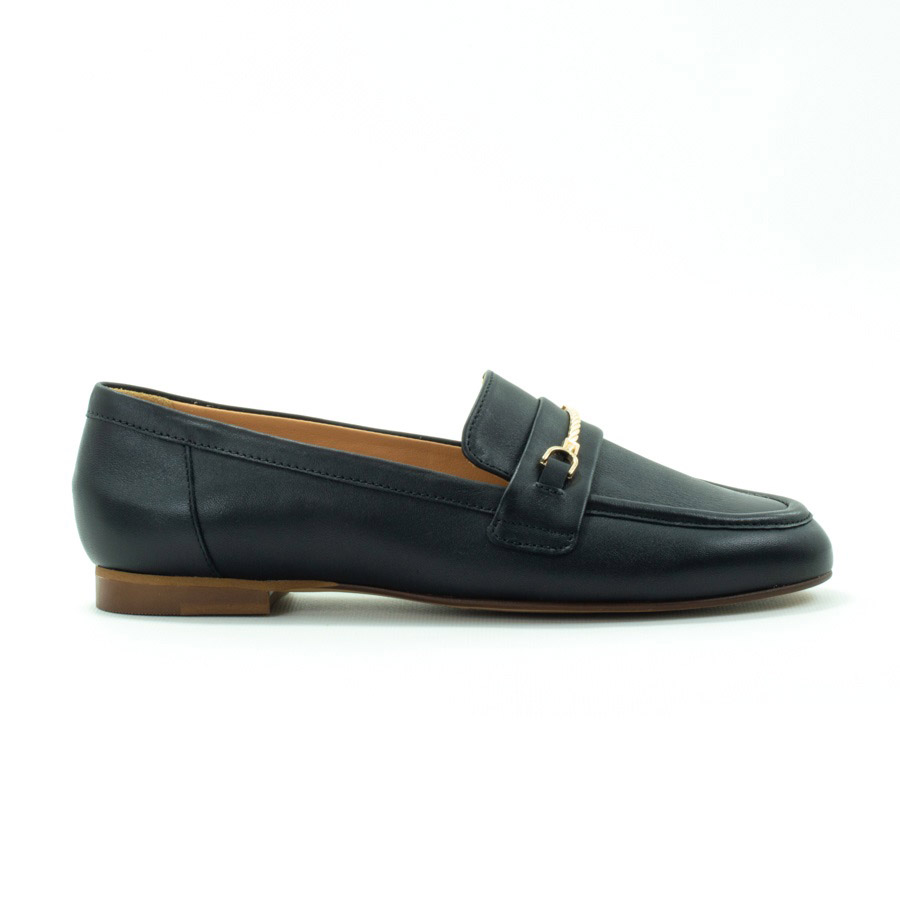 Женские Туфлі лофери Натуральна шкіра BRAVOMODA * 0275 Чорні