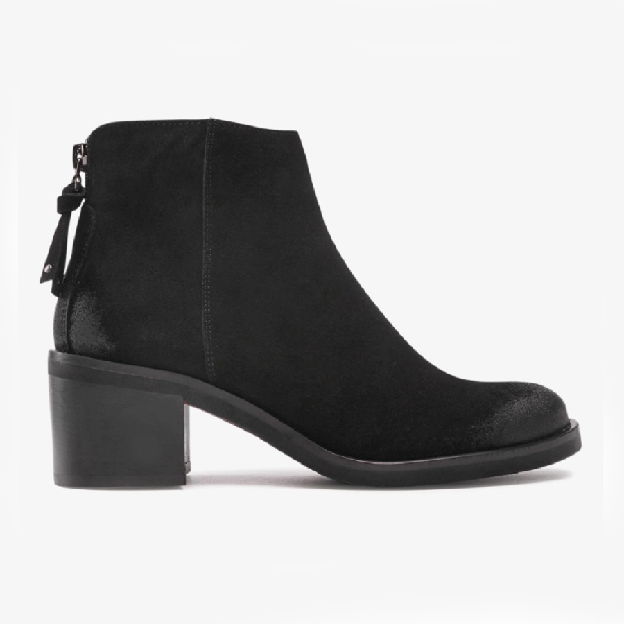 Женские Черевики Натуральний нубук NESSI * 18447 Чорні