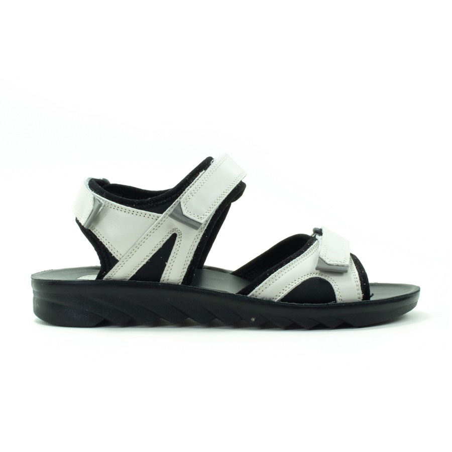 Женские Босоніжки Натуральна шкіра-Текстиль STEPTER * 8736 Молочні