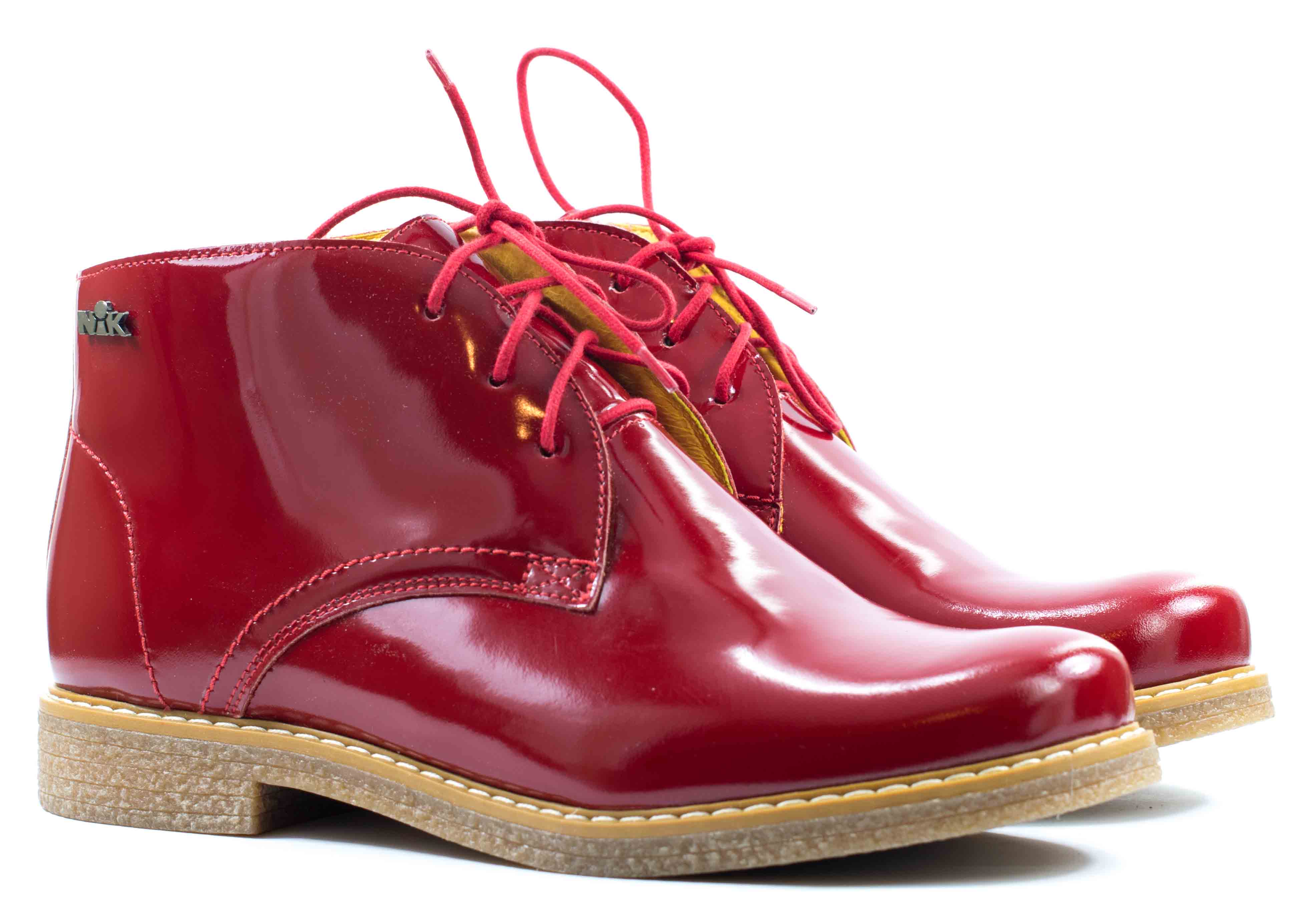 Женские Ботинки Лак NIK * 08-0117-006