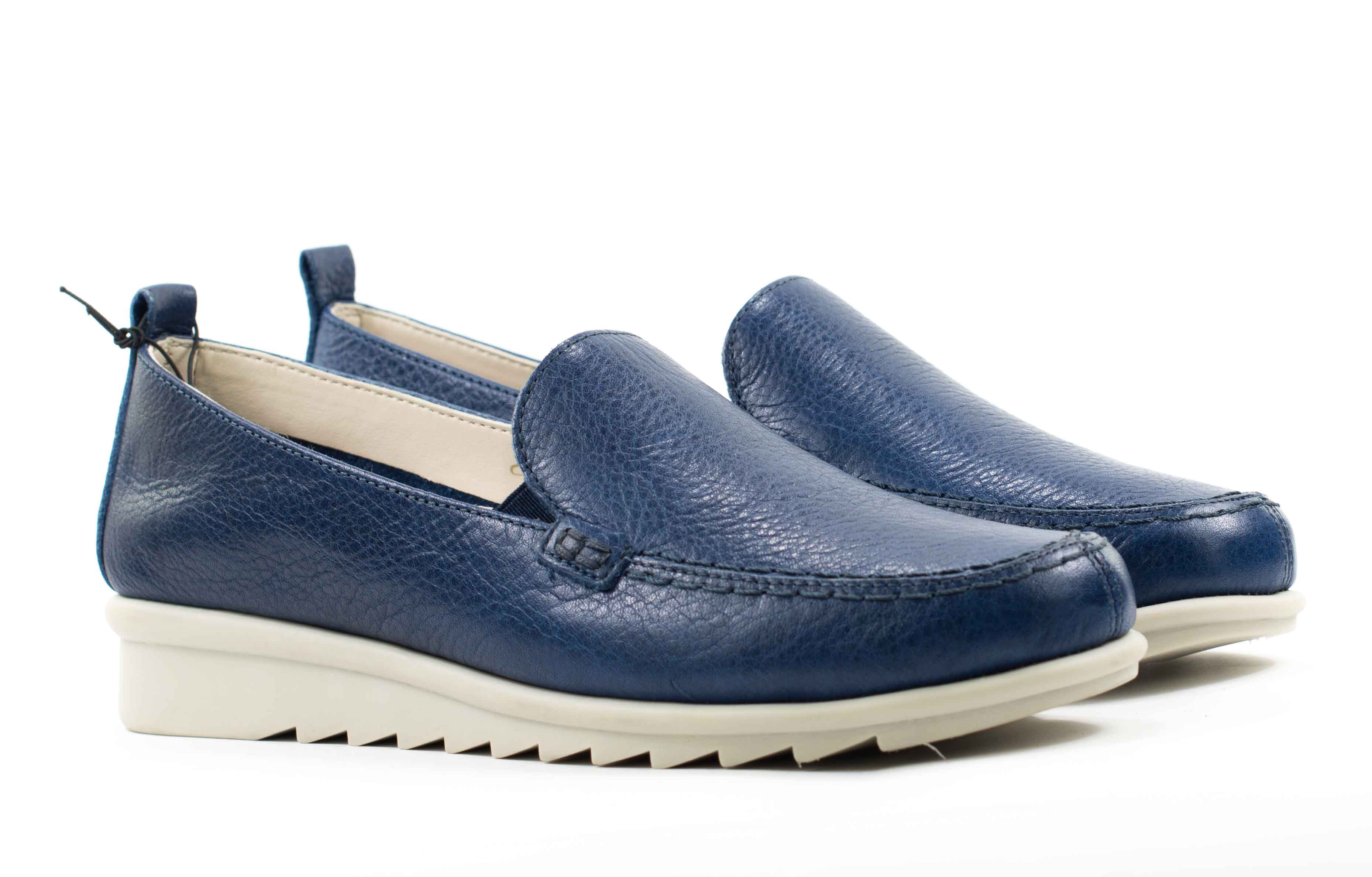 Женские Мокасины Натур. Кожа FLEXX * B165/08 СИНИЕ