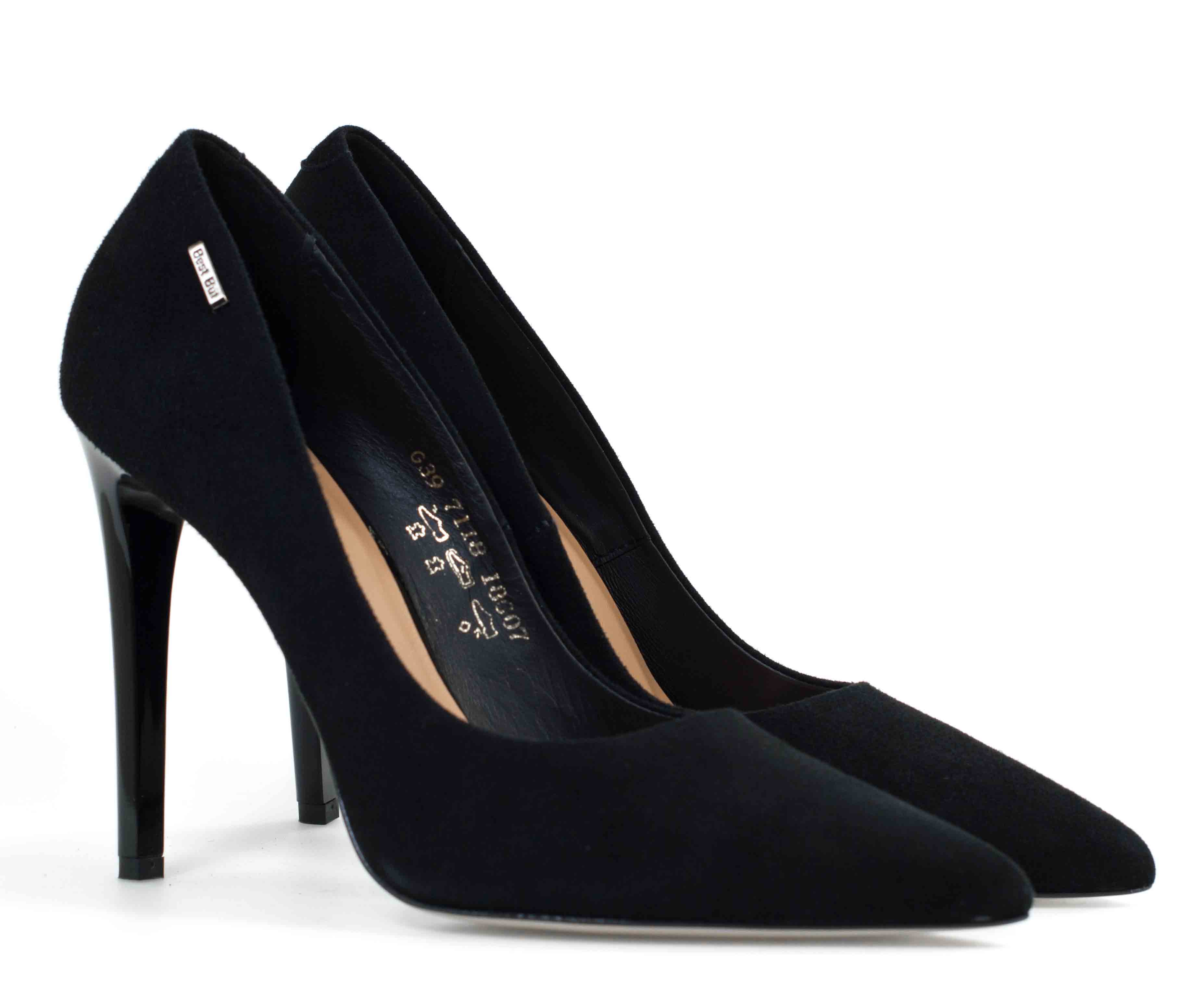 Женские Туфли лодочки Замша BEST BUT * 7118534-773 Чёрные