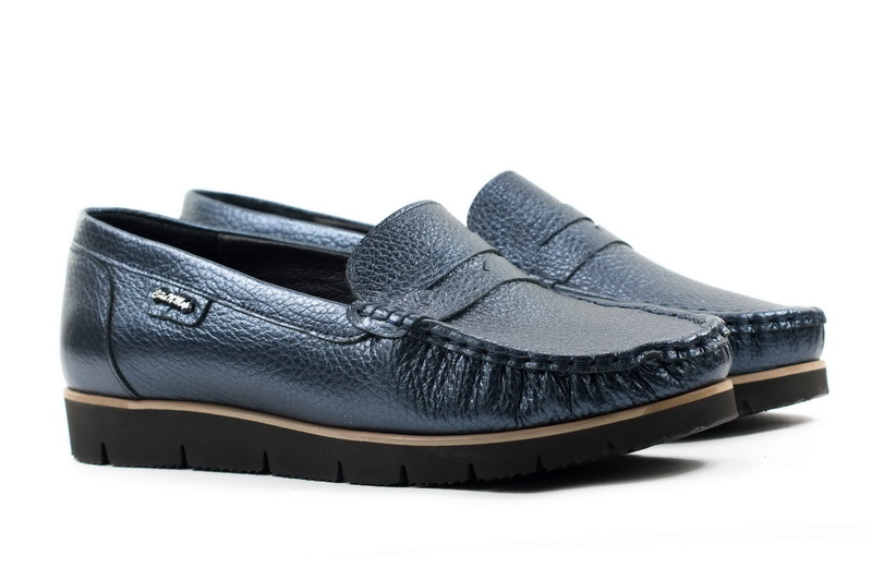 Женские Мокасины Натур. Кожа STEPTER * 6059 Голубые