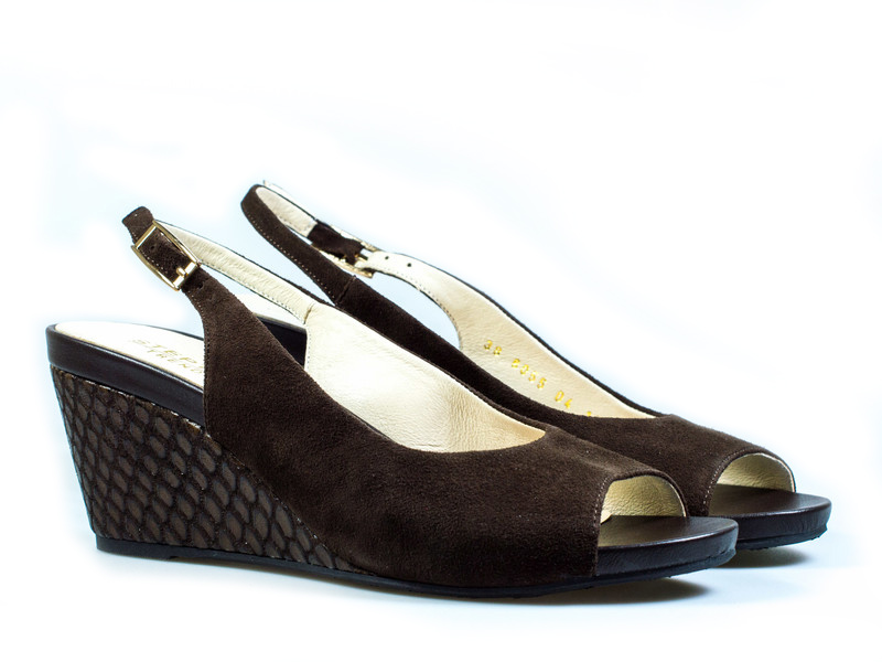 Женские Босоножки Замша STEPTER * 6055 Коричневые