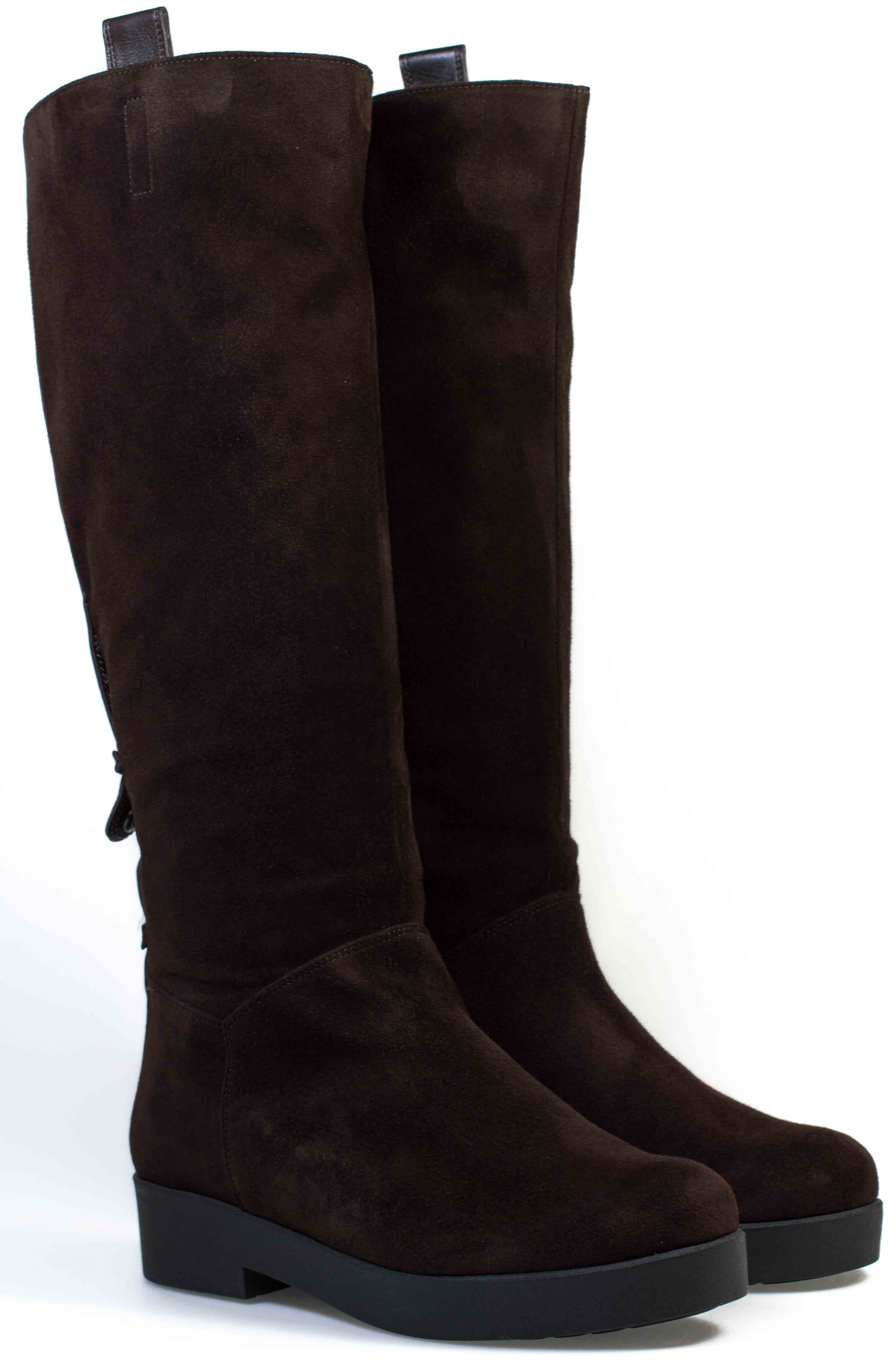 Женские Сапоги Замша STEPTER * 6265 Коричневые