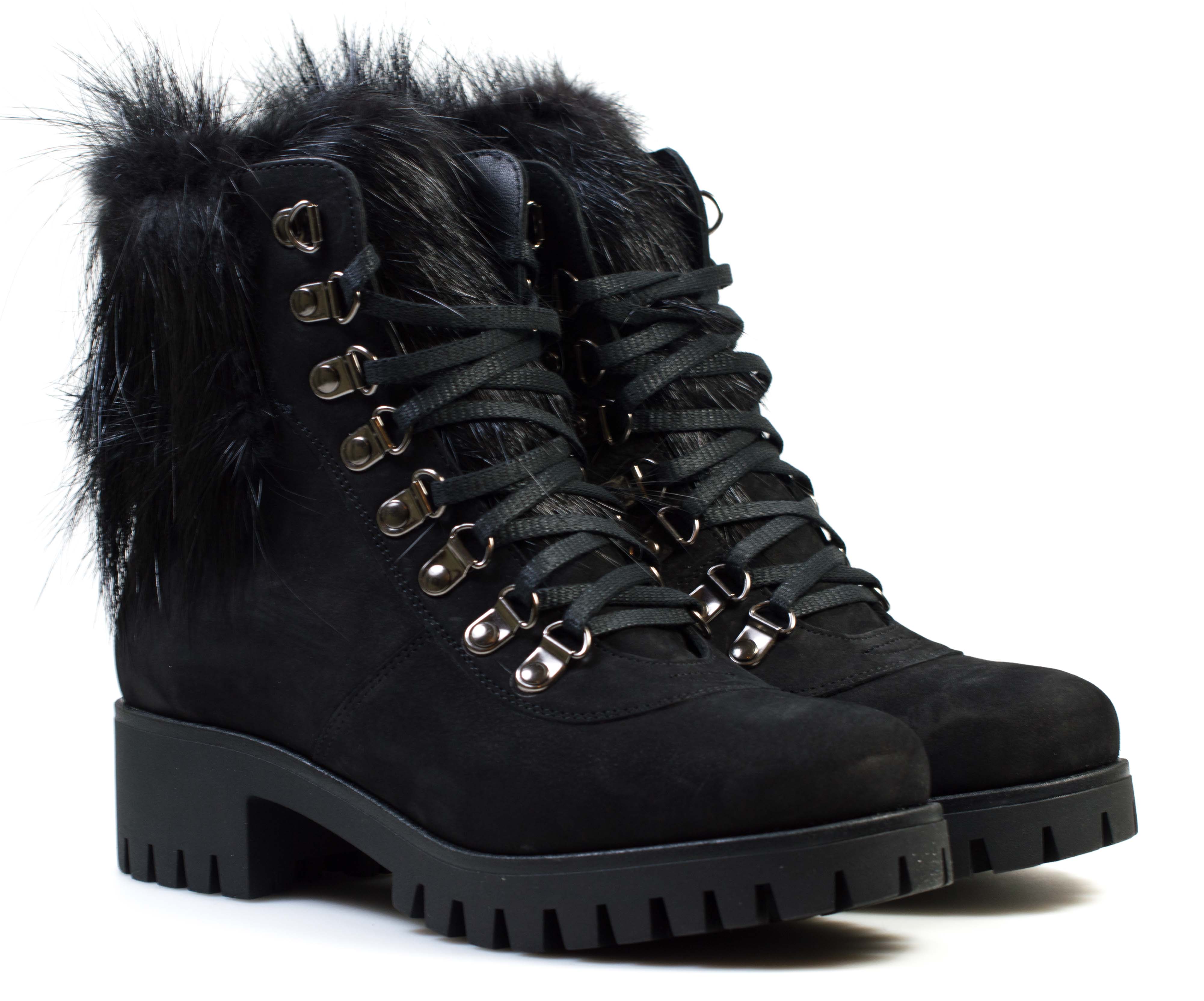 Женские Черевики Замша STEPTER * 6323 Чёрные