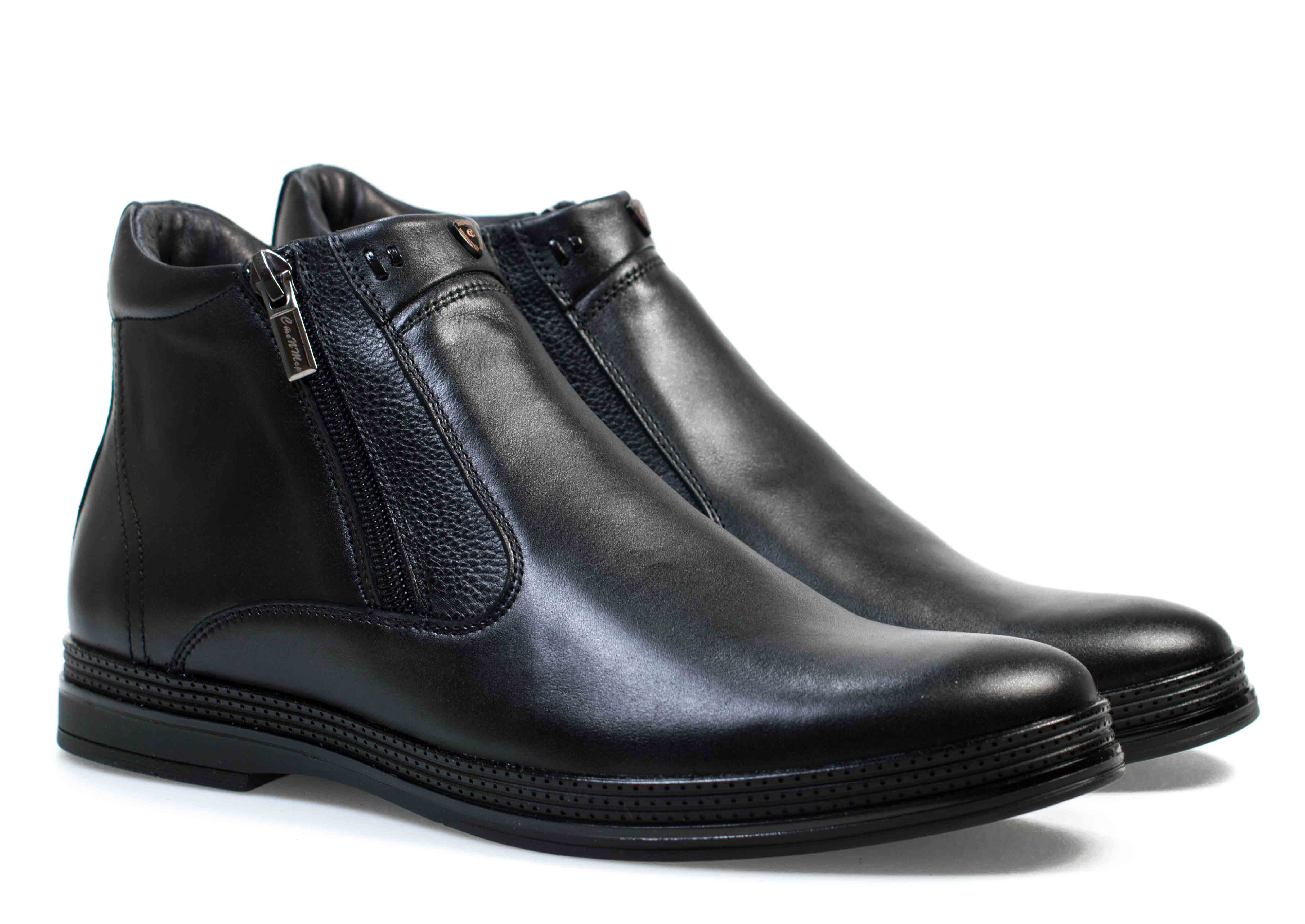 Мужские Ботинки Натур. Кожа STEPTER * 5826 ЧЁРНЫЕ