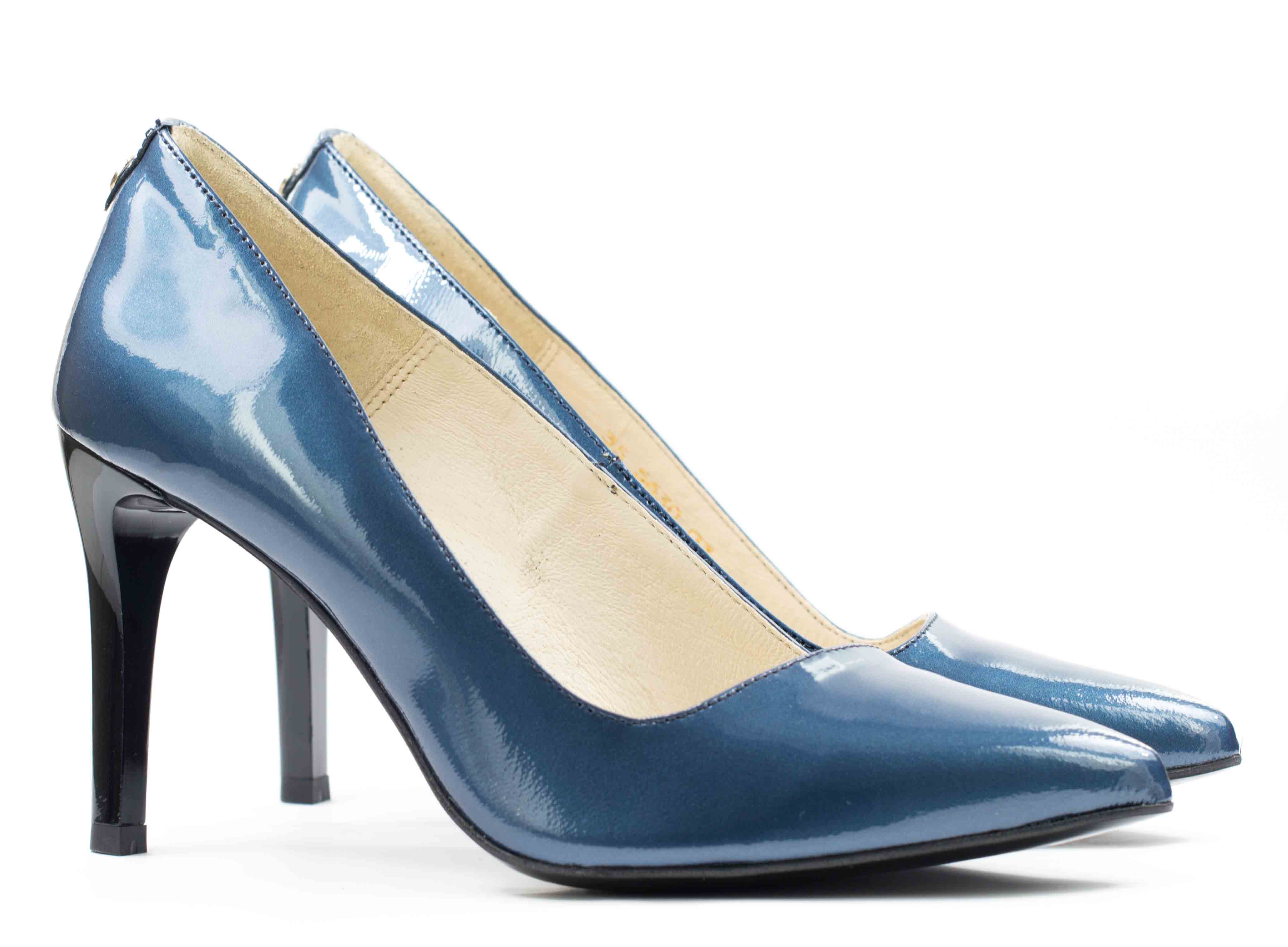 Женские Туфли лодочки Натуральный Лак STEPTER * 5630 Голубые