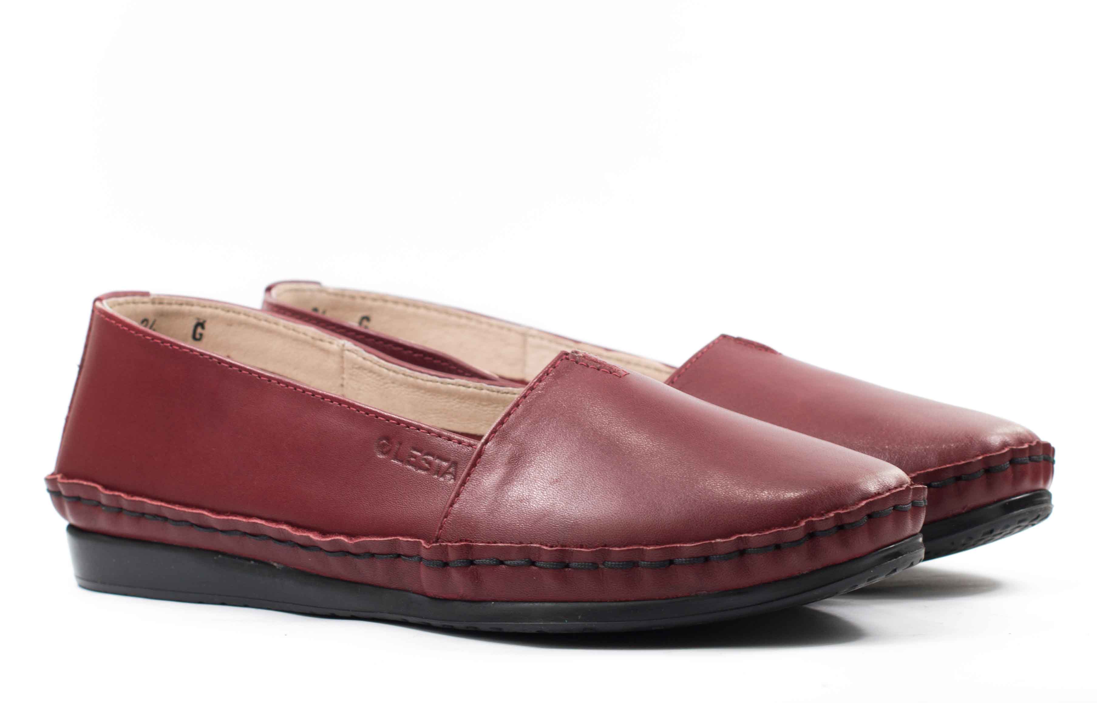 Женские Слипоны Натур. Шкіра LESTA * 4121-1-5148