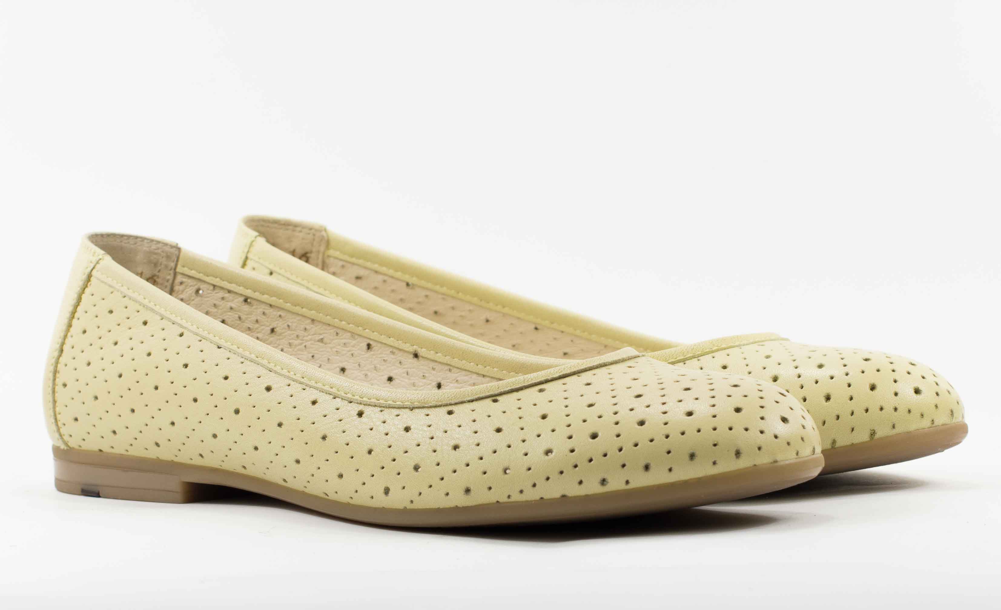 Женские Балетки Натур. Кожа STEPTER * 5670 ЖЕЛТЫЕ
