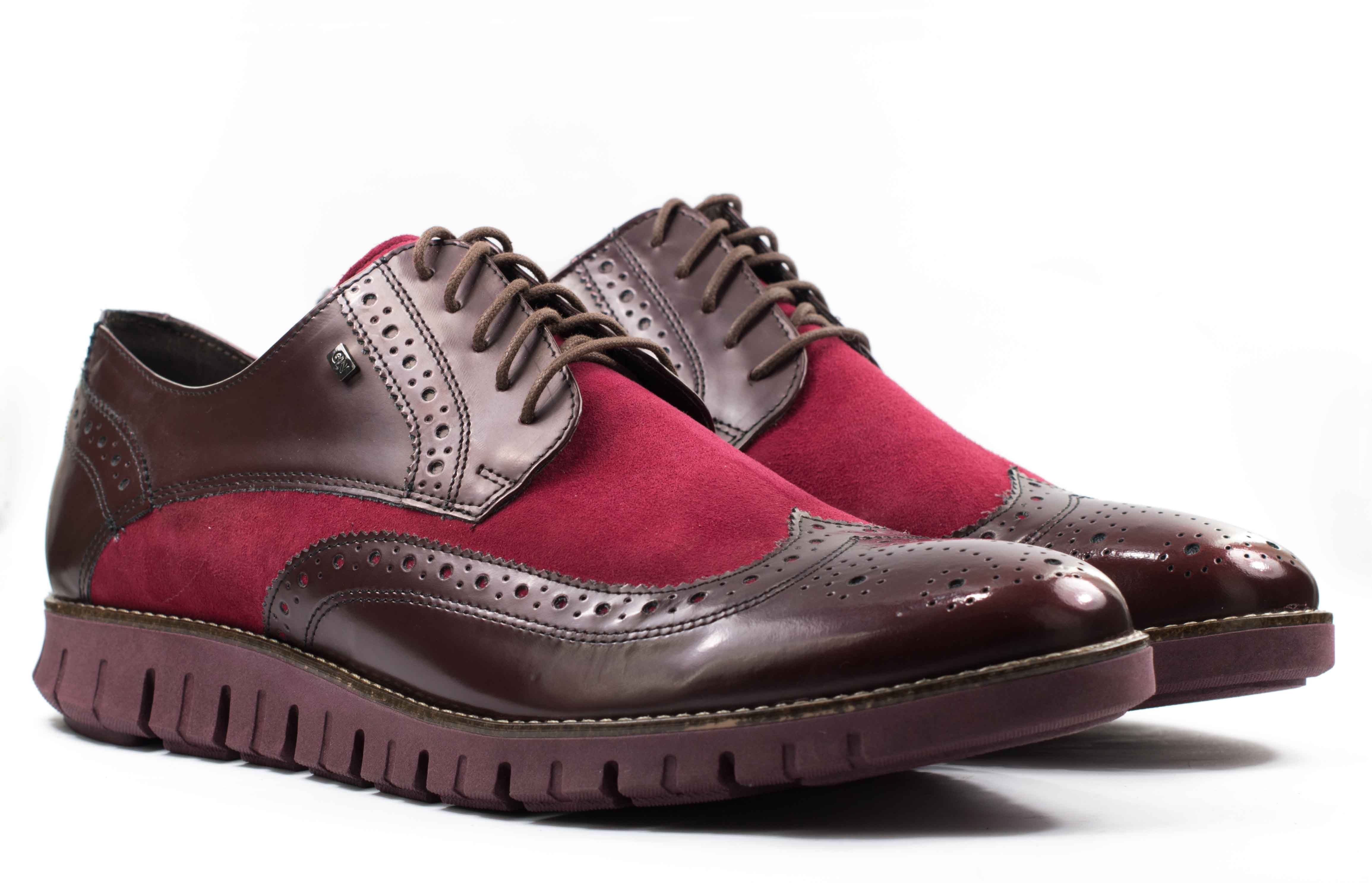 Мужские Туфли модельные Замша-Кожа NIK * 04-0472-003