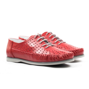 Женские Мокасины Натур. Кожа STEPTER * 6804 КРАСНЫЕ