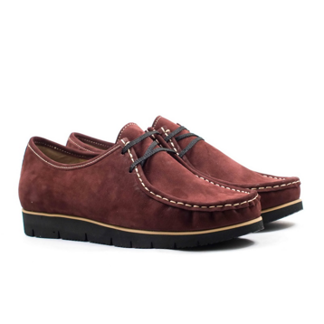 Женские Мокасины Нубук STEPTER * 6119 Бордовые