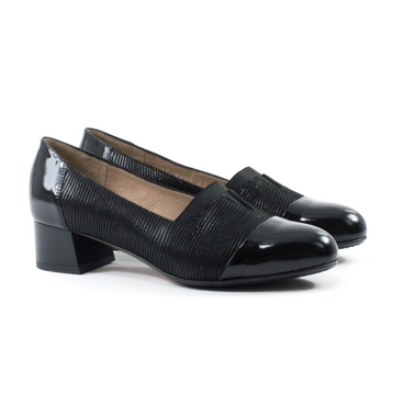 Женские Туфлі Натур. Лак-Лазерна шкіра STEPTER * 6891 Чёрные