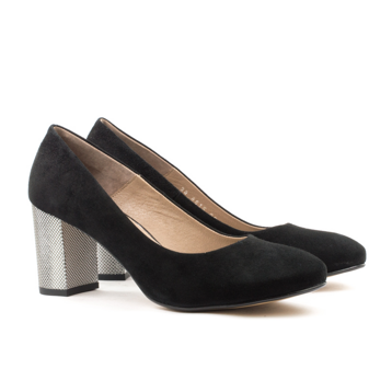 Женские Туфлі човники Замша STEPTER * 6815 Чёрные