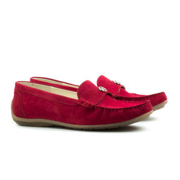 Женские Мокасины Замша STEPTER * 6799 КРАСНЫЕ