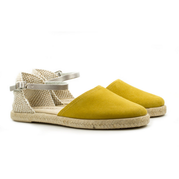 Женские Босоножки Замша PILAR MONET * 24151 Жёлтые