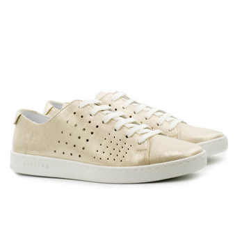 Женские Кеды Натур. Кожа STEPTER * 6836 Золотистые