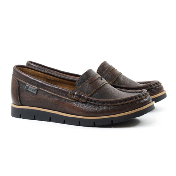 Женские Мокасины Натур. Кожа NESSI * 76506 КОРИЧНЕВЫЕ