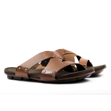 Мужские Шлёпанцы Натур. Шкіра NIK * 06-0228-01-7