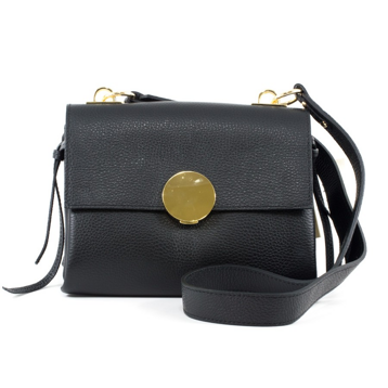 Женские Сумки Натур. Кожа EMANUELA FERRETTI * 85381 ЧЁРНЫЙ