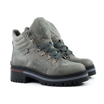 Женские Ботинки комфорт Натур. Шкіра STEPTER * 7085 Серые