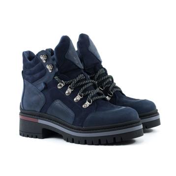 Женские Ботинки комфорт Замша-Шкіра STEPTER * 7085 Синие