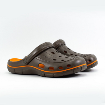 Мужские Сабо EVA-100% класс А COQUI * 6351 * 6351 Chocolate-Dk-Or